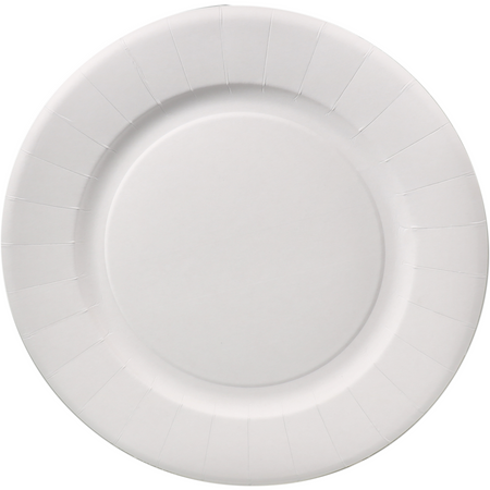 Biodore -   Bord | rond | 1-vaks | karton | Ø29cm | wit | 250 stuks