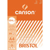 Canson - Zeichenpapier Bristol, 224 g, ft 21 x 29,7 cm, A4, Block mit 20 Blatt