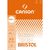 Canson - Zeichenpapier Bristol, 224 g, ft 29,7 x 42 cm, A3, Block mit 20 Blatt
