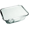 Klika -  Bak | Aluminium | 450ml | opstaande rand | incl. Deksel | 142x116x41mm | zilver | 250 stuks