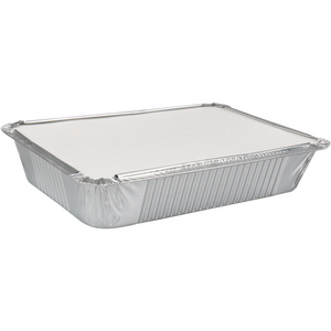 Klika -  Bak | Karton + aluminium | 930ml | incl. Deksel | 214x150x40mm | zilver | 250 stuks
