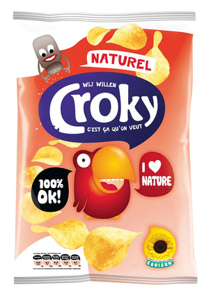 Croky - Chips natur, Beutel mit 100 Gramm
