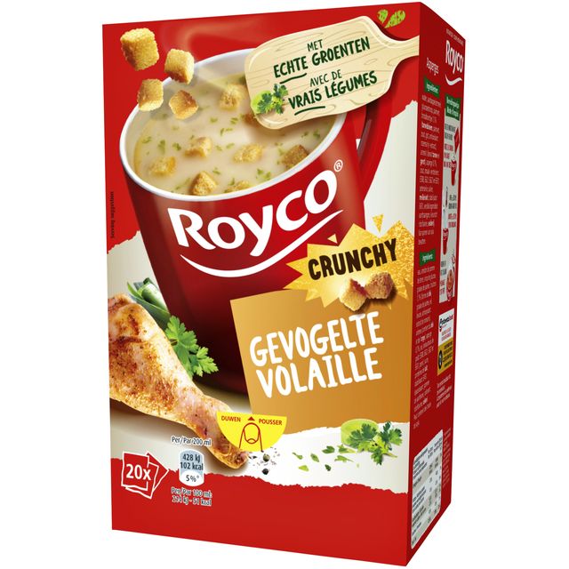 Royco -  Soep gevogelte met croutons 20 zakjes