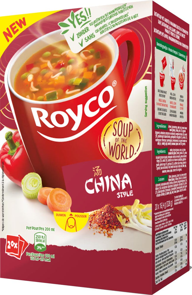 ROYCO - Minute Soup Chinese Style, pack de 20 sacs