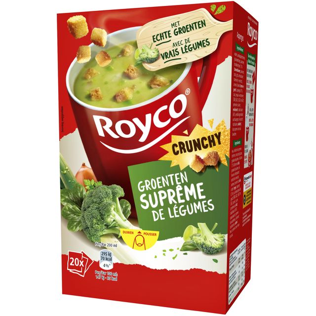 Royco - Soupe suprême de légumes aux croûtons 20 sachets