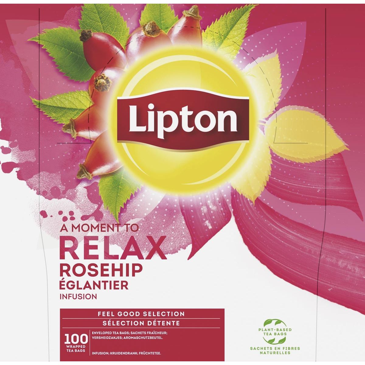 Lipton Tea Company - thé, Rose Musquée, Infusion, boîte de 100 sachets