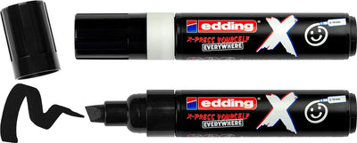 Edding -  multimarker 6900 X, zwart/wit, set van 2 stuks