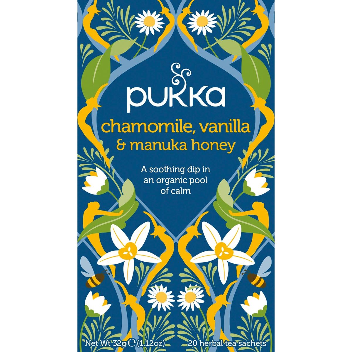 Pukka - thé bio, Camomille Vanille, pack de 20 pièces