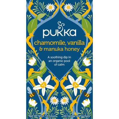 Pukka - thé bio, Camomille Vanille, pack de 20 pièces