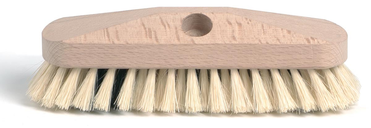 Klika - Brosse à récurer à poils tampico, en bois non laqué, 23 cm