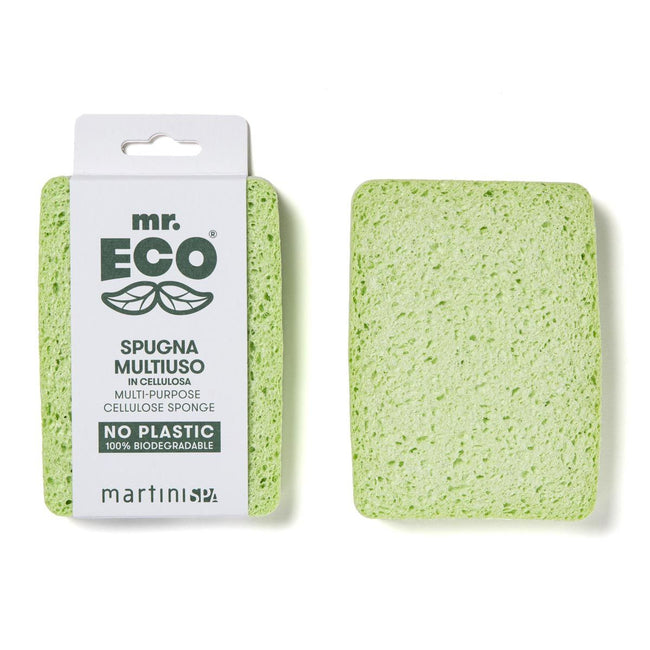 Mr. Eco - Schwamm ft 12,5 x 10 x 2 cm, aus pflanzlicher Zellulose