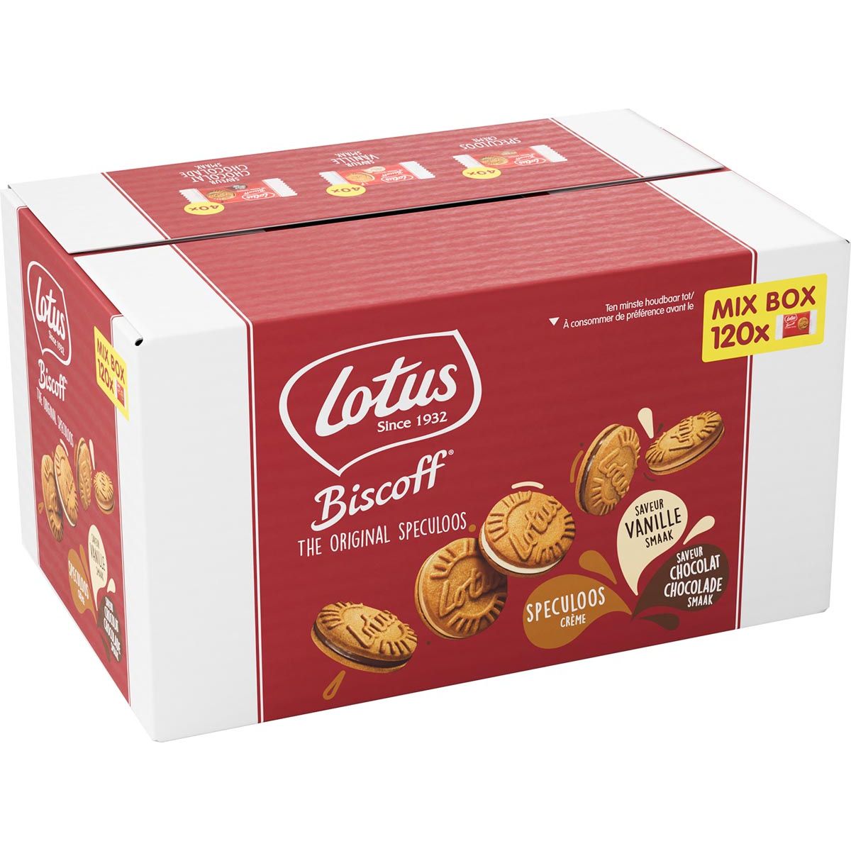 Lotus - Lotus gefüllt Speculoos Mix Box, Schachtel mit 120 Teilen