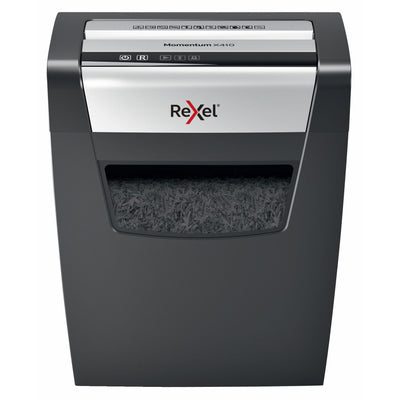 Rexel -  Momentum X410 papiervernietiger Deeltjesversnippering 62 dB Zwart, Grijs