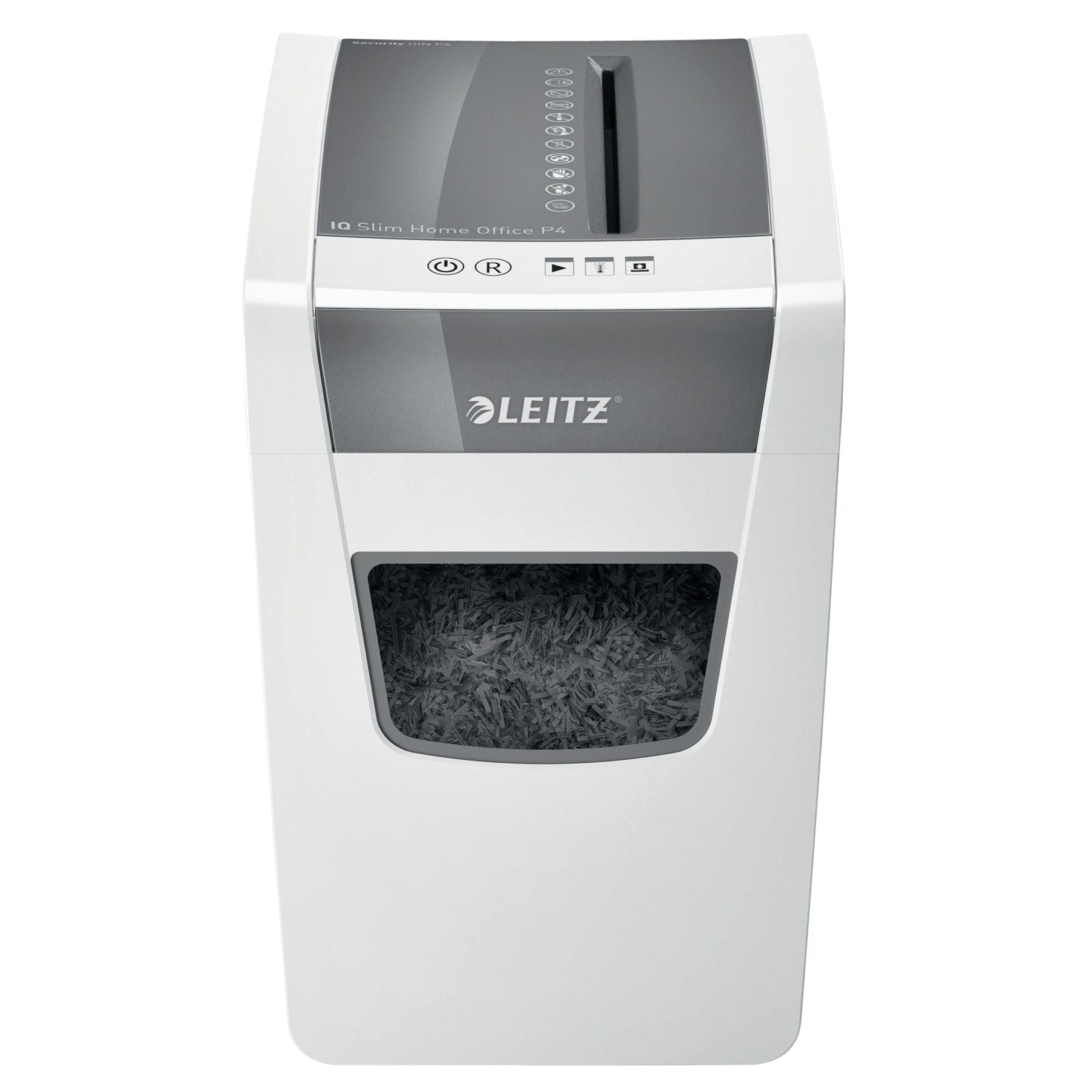 Leitz -  IQ Slim P-4 papiervernietiger Kruisversnippering 58 dB 22 cm Wit