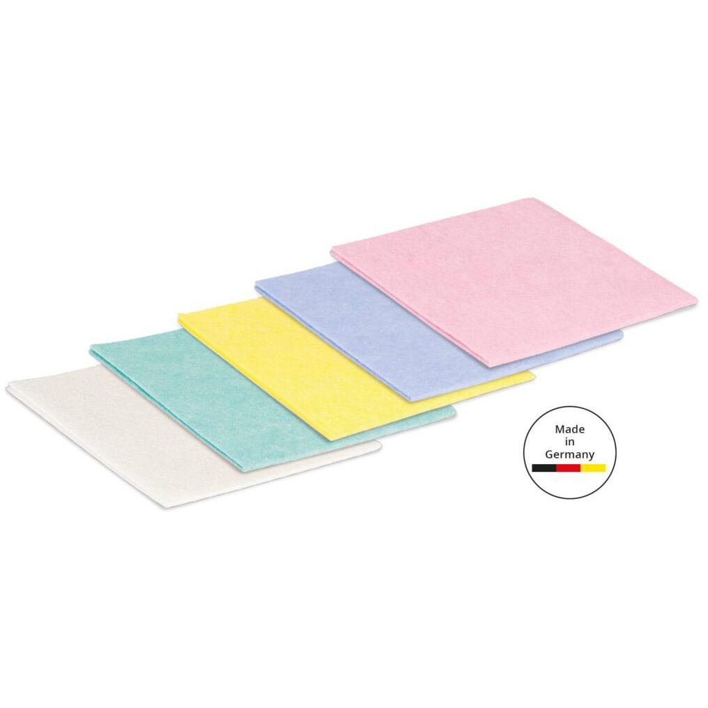 Aqualine -   universele huishouddoekjes ft 38 x 38 cm, geassorteerde kleuren, pak van 6 stuks