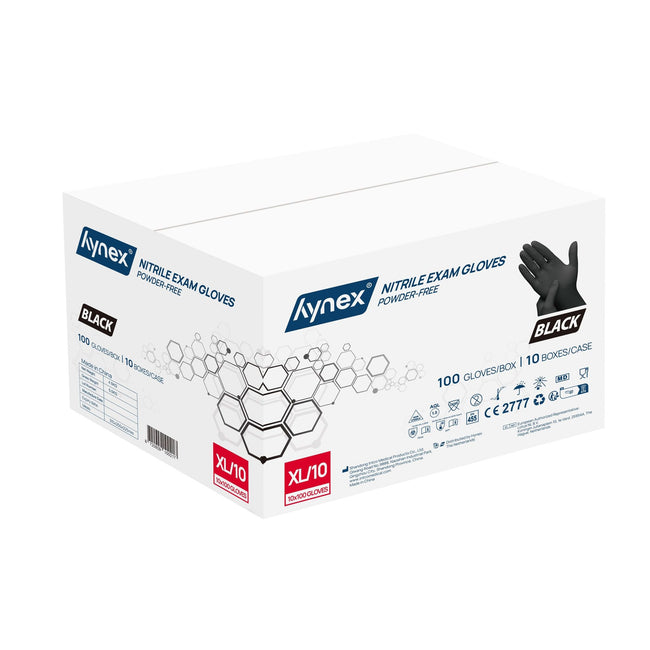 Hynex -  Handschoen  nitril xl 100st zwart