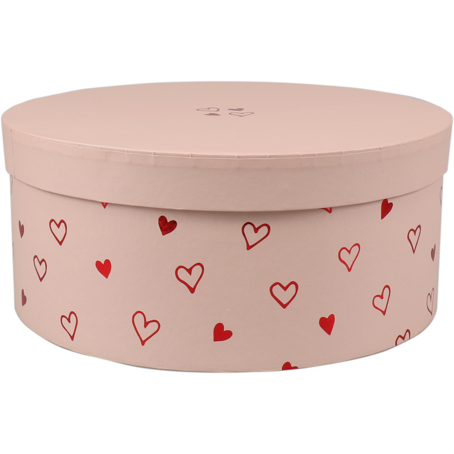 Klika -  Geschenkdoos | Love Story | karton | 10cm | Ø22.5cm | roze | 16 stuks