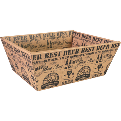 Klika -  Mand | golfkarton | biermand | 26x21x bruin/zwart | 40 stuks