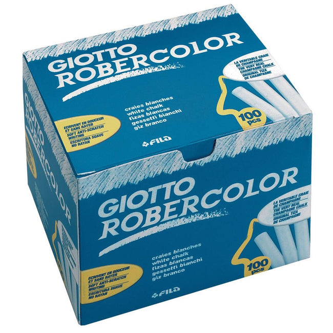 Giotto - Boîte à craies pour tableau noir de 100 pièces blanc