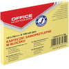 OFFICE products -   memoblok, 76 x 101 mm, 100 vel, geel
