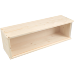 Klika - Wijnkist | hout | 1 fles | plexiglas deksel | 340x95x85mm | 5 stuks