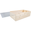 Klika -  Wijnkist | 2 flessen | plexiglas schuifdeksel | 340x176x85mm | hout | naturel | 5 stuks