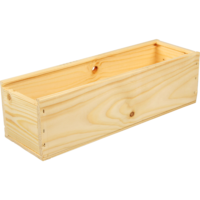 Klika - Wijnkist | Bois | 1 bouteille | Excl. 340x95x85mm | 5 pièces