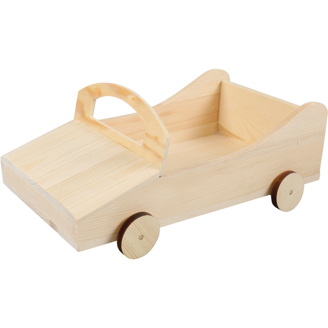 Klika - Bierverpakking | Raceauto | Hout | 6 flessen | 17.5x28x12cm | naturel