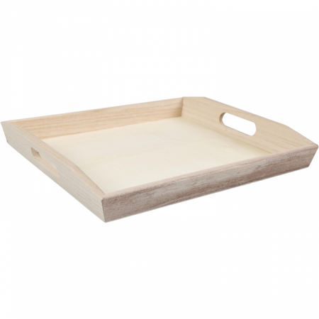 Klika - Plateau | 26,8x24x4cm | bois | naturel | 10 pièces