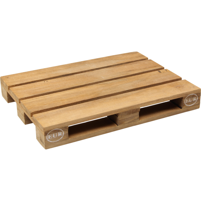 Klika - Palette | Mini | Holz | 18.5x13.5x2.3cm | Natürlich | 10 Stück