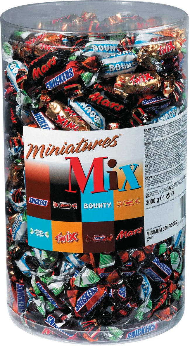 Celebrations - Celebrations Mixed Miniatures, tube van 3 kg (296 stuks)