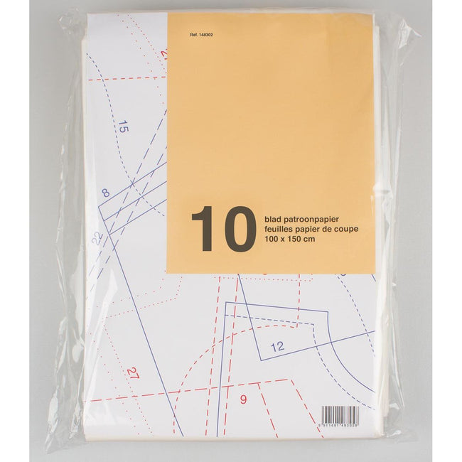 Klika - Gemustertes Papier, ft 100 x 150 cm, Packung mit 10 Blatt