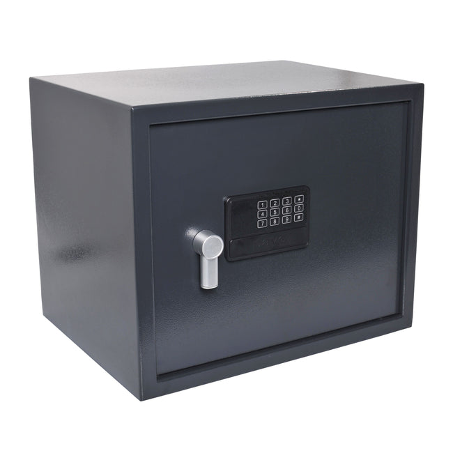Pavo - Coffre-fort électronique 430x350x330mm gris foncé