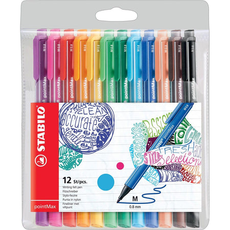 STABILO - Feutre pointMax 488/12 étui assorti de 12 pièces