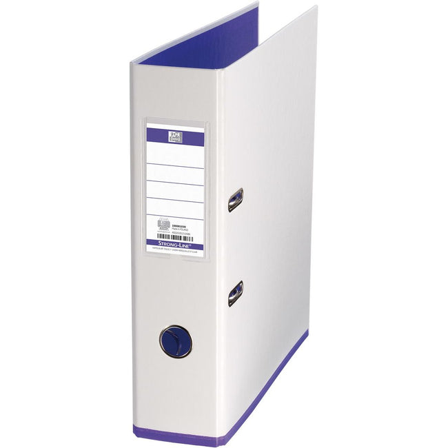 Oxford - MyColor-Ordner, Größe A4, aus Pappe, Rücken 8 cm, weiß-lila