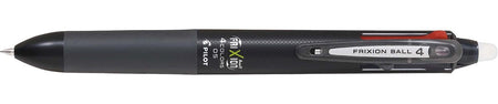 Pilot -  roller Frixion Ball 4-kleurenroller, fijn, klassieke inktkleuren, zwart lichaam