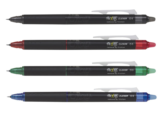Pilot -  Rollerpen  frixion syn clicker f zwart | 12 stuks