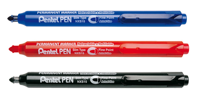 Pentel -  Viltstift  nxs15 1mm zwart