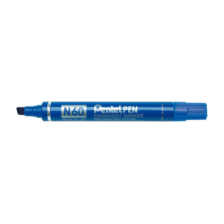 Pentel -  Viltstift  n60 schuin 1.2-6mm blauw | 12 stuks
