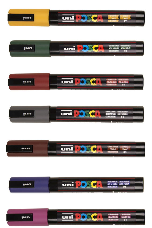 Posca -  Paintmarker uni  pc5m m diepgrijs