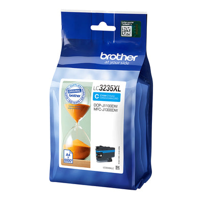 Brother - Cartouche d'encre, 5 000 pages, OEM LC3235XLC, cyan
