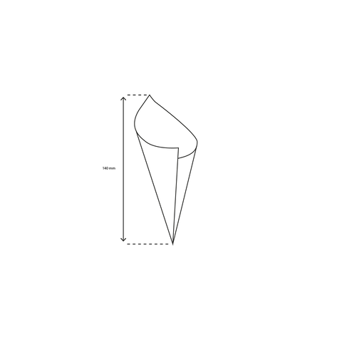 Klika - Puntzakken K14 wit 85gr BIO | 4700 stuks