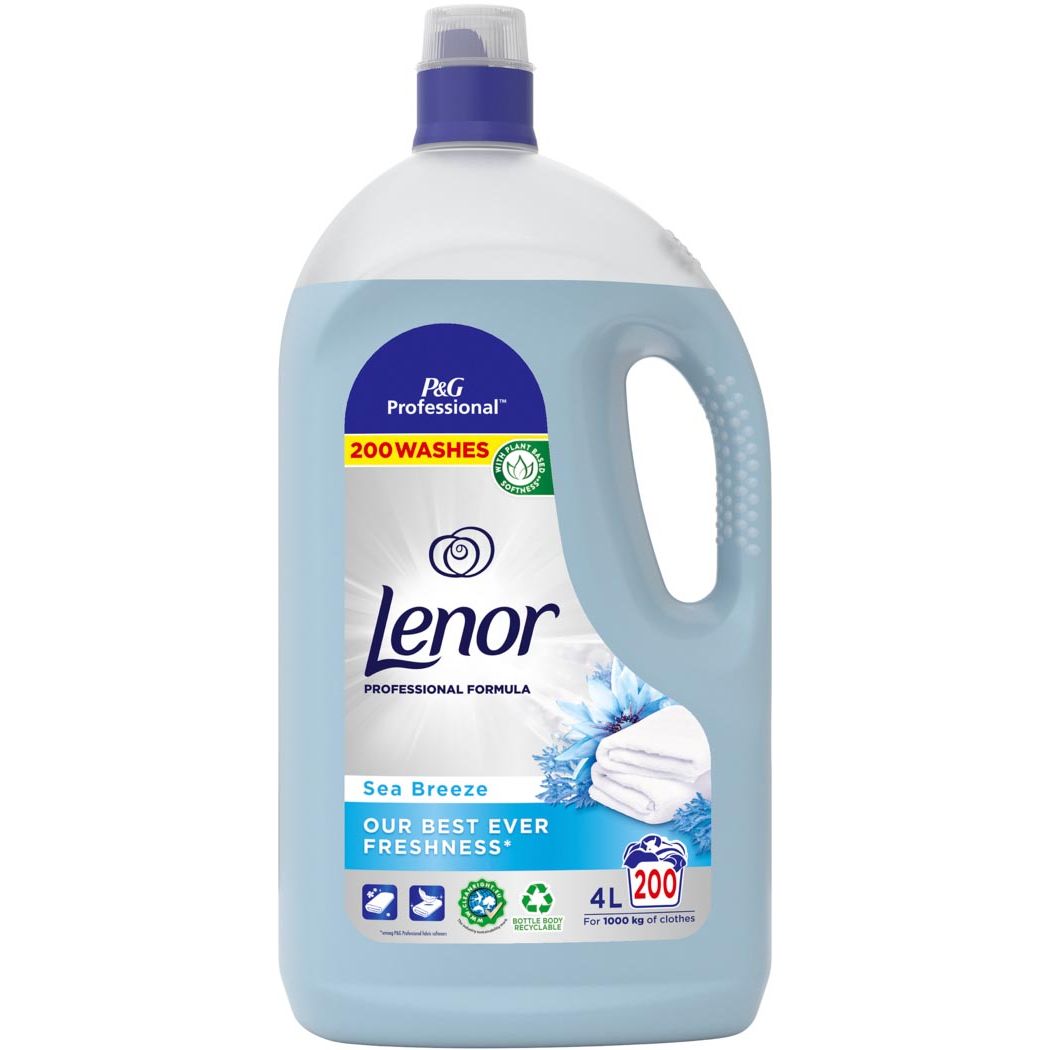 Lenor Professional - Professioneller Weichspüler Meeresbrise, 4 Liter Flasche