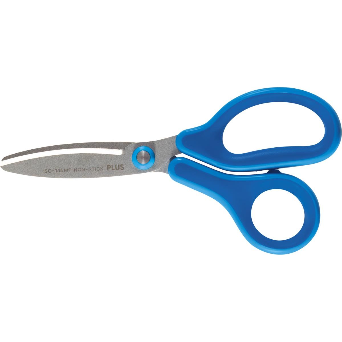 Plus -   FitCut Curve KIDS schaar, fluorine bladen, 14,5 cm, blauw, op blister