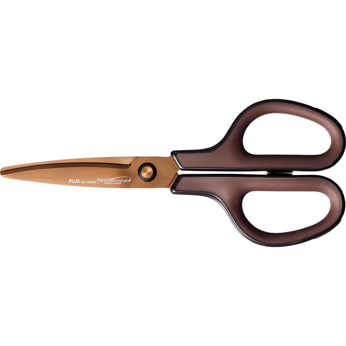 Plus - PLUS CUSSORS PRIMIM CURVE FITCUT, 17,5 cm, lames de titane, marron, sur cloques