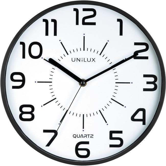 Unilux - Horloge murale Pop noir