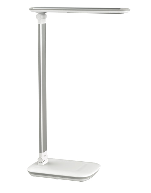 MAUL - Lampe de bureau Jazzy pied LED dimmable + port USB blanc