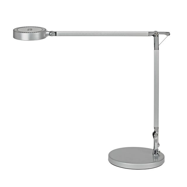 MAUL - Lampe de bureau Grace LED base dimmable couleur vario argent