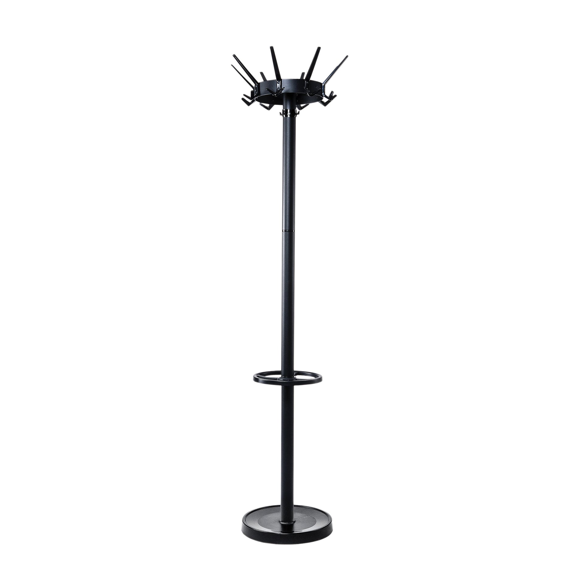 Maul - Portemanteau Caligo sur pied 175cm 32 crochets noir RAL9004