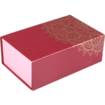 Klika - Boîte-cadeau | Cardboard | 19x12x7cm | pliable rose / rouge / or 10 morceaux